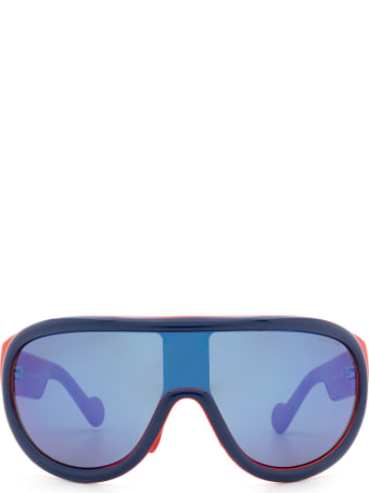 Moncler Eyewear Moncler Ml0106 Blue & Red Sunglasses