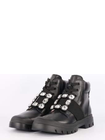 Roger Vivier Walky Viv 'lace Up Ankle Boots