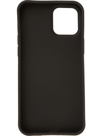 Off-White Black Iphone 12/12 Pro Case With Logo And Scribble