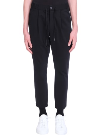 Attachment Pants In Black Cotton
