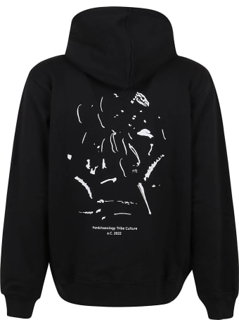 Australian Hooded Sweatshirt With Bones Luminol Print