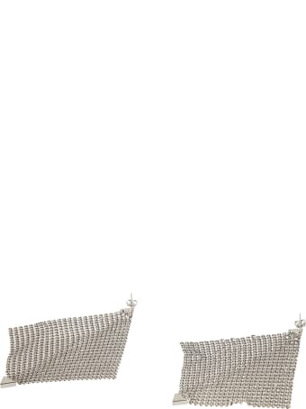 Paco Rabanne Diamond Pattern Perforated Earrings