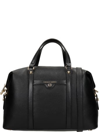 Michael Kors Hand Bag In Black Leather