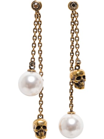 Alexander McQueen Peraly Skull Earring