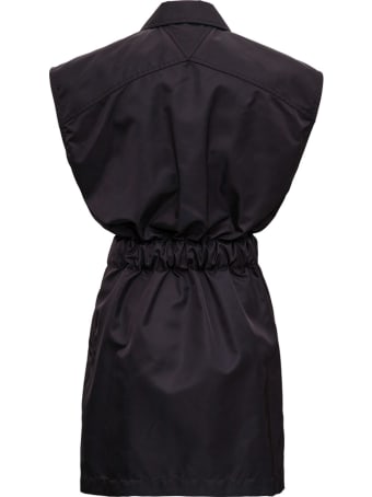 Bottega Veneta Black Technical Stretch Nylon Dress