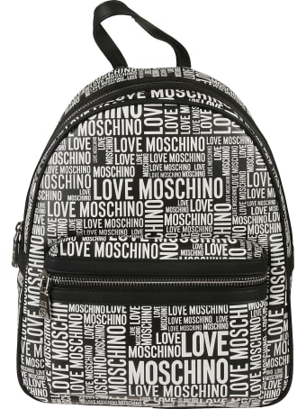 Love Moschino All-over Logo Print Backpack
