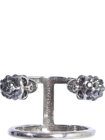 Alexander McQueen Double Twin Skull Ring