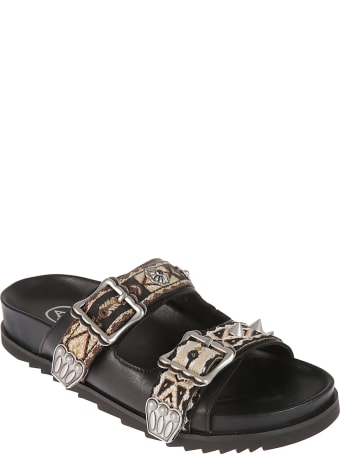 Ash Ulysse Double Buckle Flat Sandals