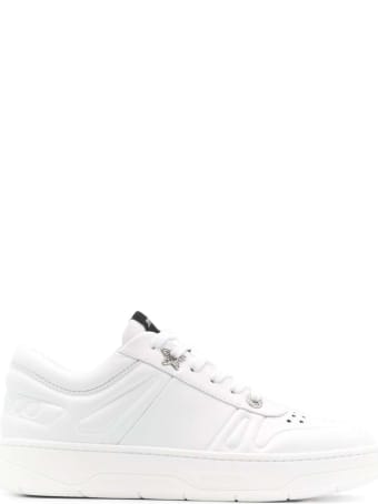 Jimmy Choo Hawaii Sneakers In White Leather