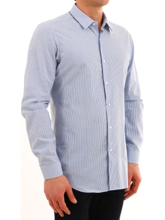 Vangher Light Blue Striped Shirt
