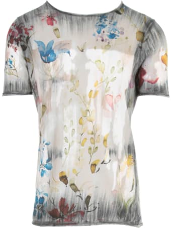 Avant Toi Maglia M/m G/collo Con Stampa A Fiori