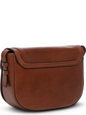The Bridge Lavinia Brown Leather Crossbody Bag