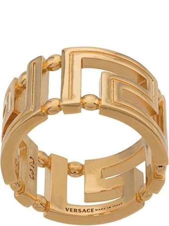Versace Greek Golden Metal Ring