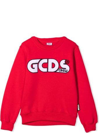 GCDS Red Cotton Sweatshirt