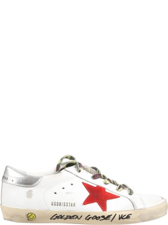 Golden Goose White ''super Star'' Sneakers For Boy