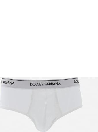 Dolce & Gabbana Stretch Cotton Briefs With Logo Band