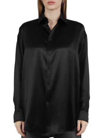 Balenciaga Black Languages Blouse