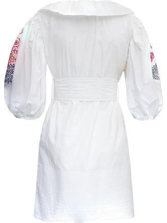 Patou Volume Embroidered Cotton Dress