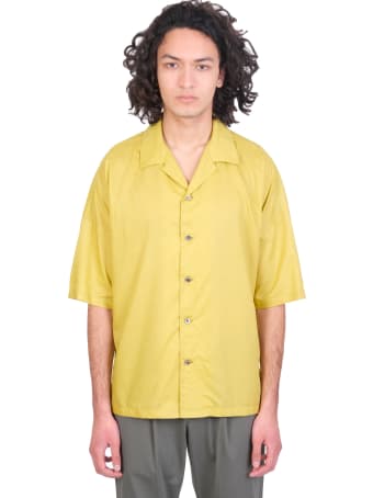 Attachment Shirt In Yellow Synthetic Fibers