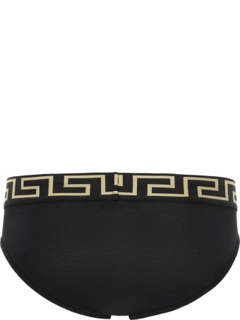 Versace Bi-pack Underwear Greca Border Low Waist Briefs
