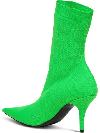 Balenciaga Knife Ankle Boots With Logo