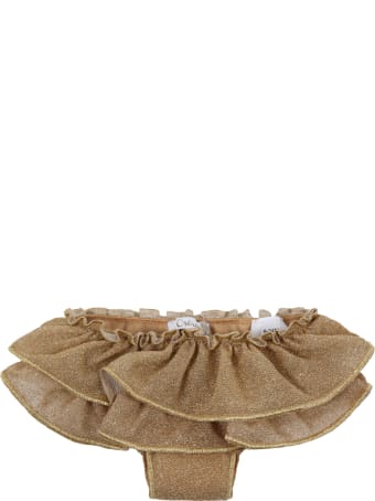 Oseree Golden Swimsuit For Babygirl
