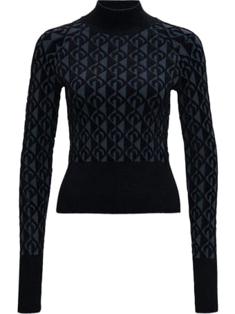 Marine Serre Moon Sweater In Viscose Blend