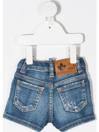 Dsquared2 Newborn Dsq2 Superdenim D2kids Shorts