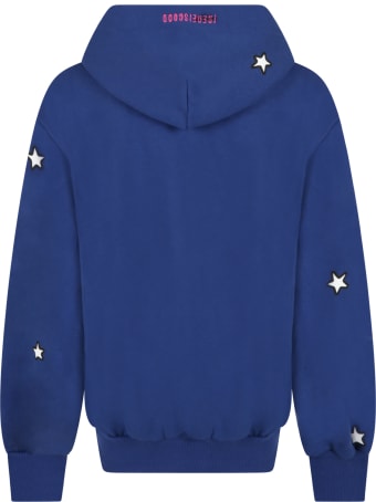 IRENEISGOOD Blue Sweatshirt For Girl With Ice Cream