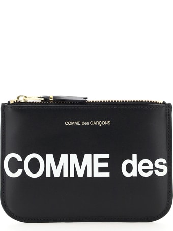 Comme des Garçons Wallet Pouch With Huge Logo