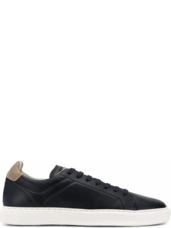 Brunello Cucinelli Sneaker In Pelle Blu Mzubtsj233cv291