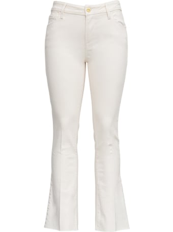 Frame Le Crop White Denim Jeans