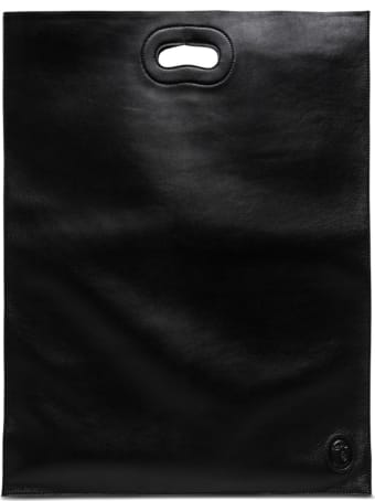 Trussardi Nuwev Black Shopper Bag