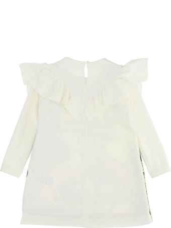 Monnalisa Viscose Blend Dress With Bamby Print