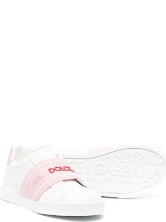 Dolce & Gabbana Classic Leather Sneakers With Logo