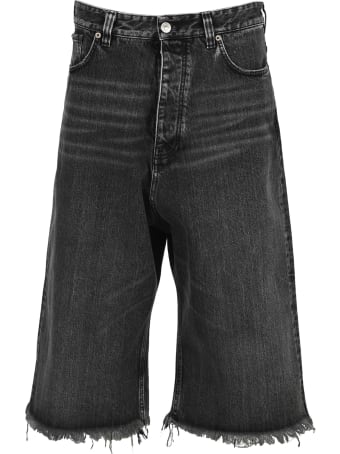 Balenciaga Wide Leg Cropped Jeans