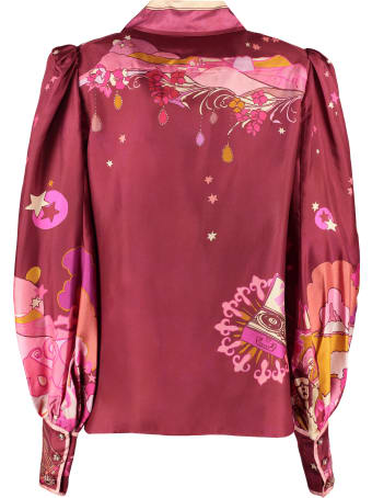 Zimmermann Concert Printed Silk Shirt