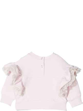 Monnalisa Newborn Pink Sweatshirt
