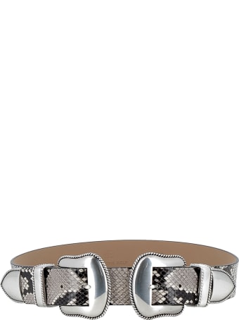 B-Low the Belt White/silver Belt