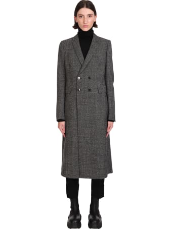 Sapio Coat In Grey Wool