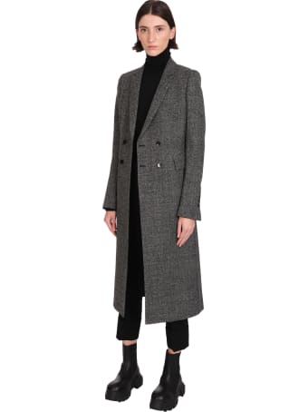 Sapio Coat In Grey Wool