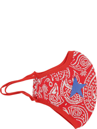 Golden Goose Paisley Knitted Face Mask