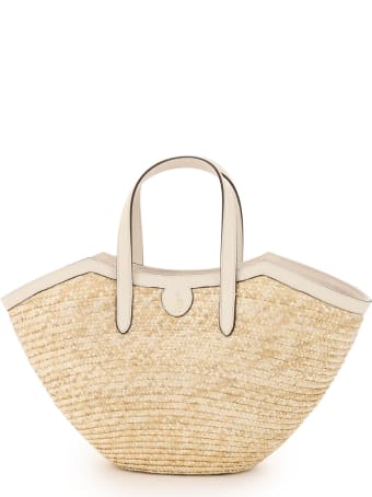 Mark Cross Madeline Straw Basket Bag