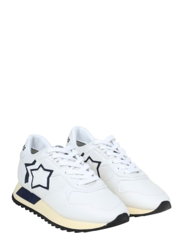 Atlantic Stars Draco Sneakers In Nylon And Suede Color White