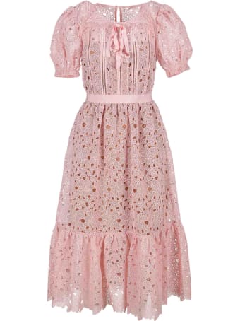 self-portrait Self Portrait Guipure Midi Dress