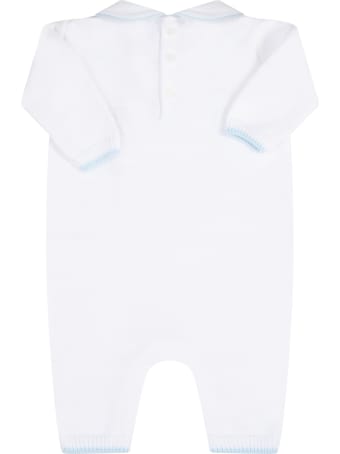 Little Bear White Babygrow For Babyboy