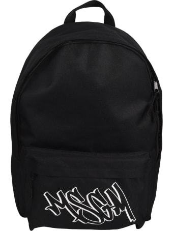 MSGM Graffiti Logo Backpack