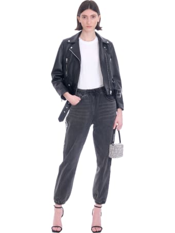 Alexander Wang Pants In Black Denim