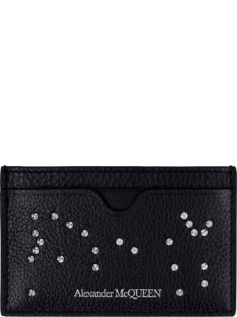 Alexander McQueen Logo Detail Leather Card Holder