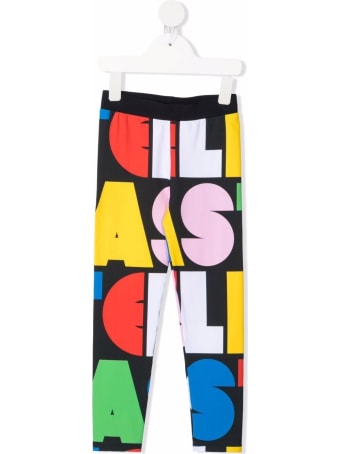 Stella McCartney Kids Multicolor Leggings With Logo Print